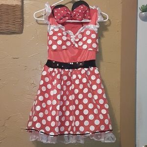 Disney Minnie Mouse costume dress w/ headband ears
